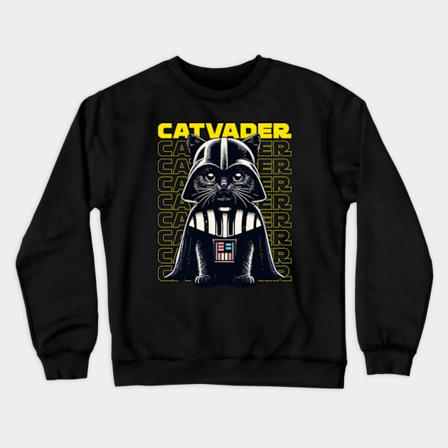 Cat Vader | Anti-Hero | Villain | Pop Culture | Sci-Fi Crewneck Sweatshirt by Ikibrai